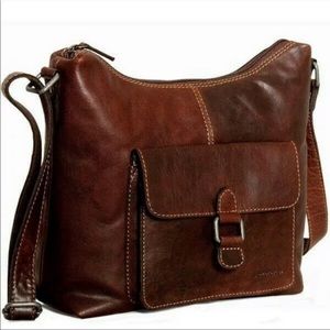 Brown Leather Crossbody Bag